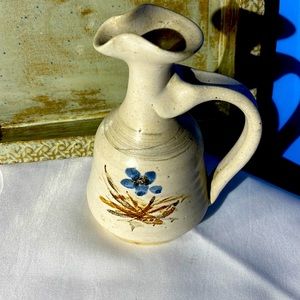 Handmade small jug pitcher stoneware pottery